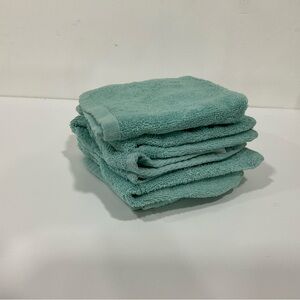 Cleanbear Soft Teal Towels face set 6. A